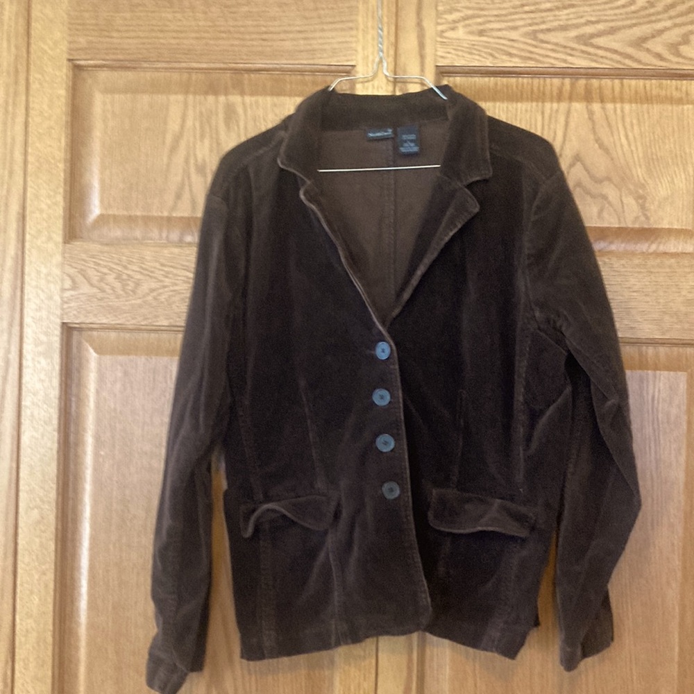 🦋 Chocolate brown corduroy blazer